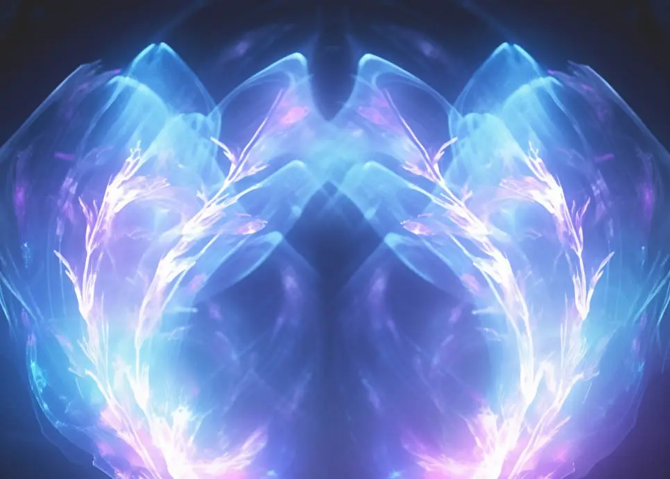 Healing flower art pin inspired by hospital vision, created by spiritual healer and cancer survivor Starlene.